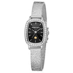GOLDEN MAPLE Dainty Watches for Women - Silver