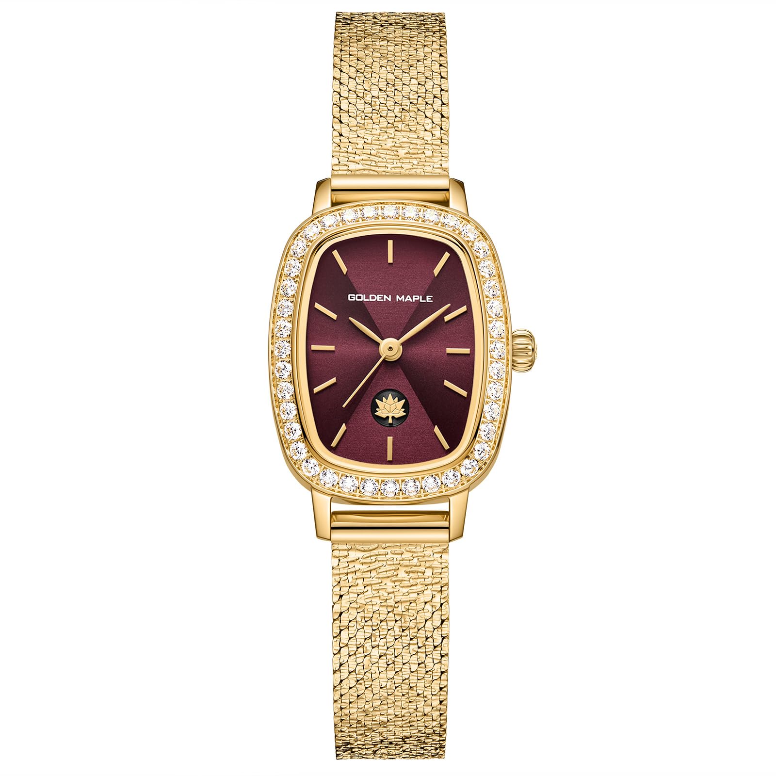 GOLDEN MAPLE Dainty Watches for Women - Coffee