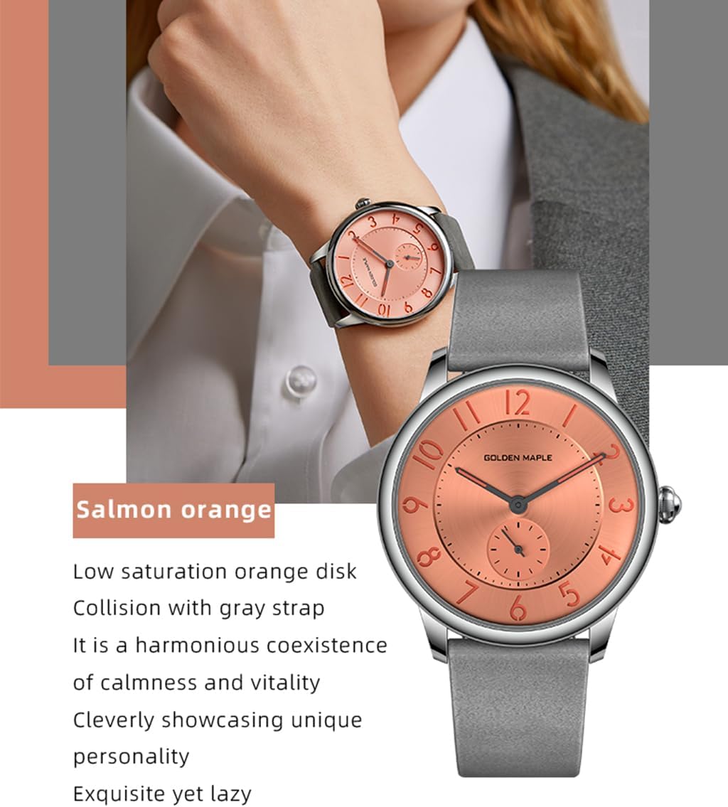 Ladies Watches Swiss Quartz Movement Watches for Women Leather Watch - New Macaron Series